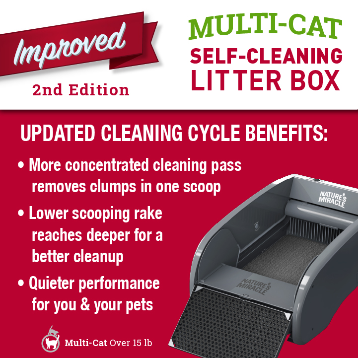 Nature's miracle self cleaning litter best sale box reviews